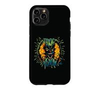 Custodia per iPhone 11 Pro Dilofosauro veleno tossico al neon di Jurassic Park