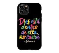 Custodia per iPhone 11 Pro Dios Esta Dentro De Ella No Caera Cristianos Fede religiosa
