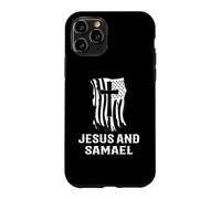 Custodia per iPhone 11 Pro Disegno di preghiera cattolica con Gesù e San Samele Arcangelo