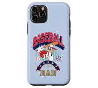 Custodia per iPhone 11 Pro Disney Baseball Dad Sports Goofy Father's Day Gift