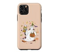 Custodia per iPhone 11 Pro Disney Goofy Halloween Ghost Trick-or-Treat Icons