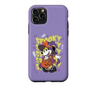 Custodia per iPhone 11 Pro Disney Halloween Minnie Mouse Witch Groovy Wavy Spooky