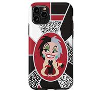 Custodia per iPhone 11 Pro Disney Villains Kawaii Cute Crudelia