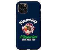 Custodia per iPhone 11 Pro Diventare vegetariano è una bistecca mancata