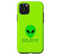 Custodia per iPhone 11 Pro DIVERTENTE ALIENO PICCOLO UOMO VERDE CREDERE