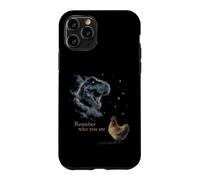 Custodia per iPhone 11 Pro Divertente antenato di pollo T-Rex Ricorda chi sei