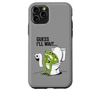 Custodia per iPhone 11 Pro Divertente bagno rana immagino che aspetterò umorismo