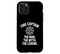 Custodia per iPhone 11 Pro Divertente capitano del fuoco The Man The Myth Legend Dicendo