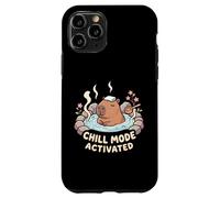 Custodia per iPhone 11 Pro Divertente Carino Capibara Bagno Rilassante Chill Mode