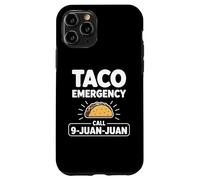 Custodia per iPhone 11 Pro Divertente Cinco de Mayo Taco Chiamata di Emergenza 9 Juan