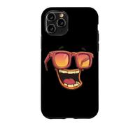 Custodia per iPhone 11 Pro Divertente costume emblema occhiali con una grande risata