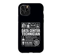 Custodia per iPhone 11 Pro Divertente Data Center Tecnico Sarcastico IT Etichetta Avvertimento