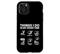 Custodia per iPhone 11 Pro Divertente design umoristico con cervi e cose che faccio cacciatore