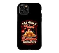 Custodia per iPhone 11 Pro Divertente dire ragazze grasse e panini fritti di Bologna