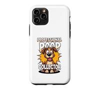 Custodia per iPhone 11 Pro Divertente dog walker professionale, collezionista di cacca, mamma e papà