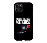 Custodia per iPhone 11 Pro Divertente Halloween Strega Da Tavolo Gamer Lancia Le Streghe Dado