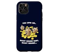 Custodia per iPhone 11 Pro Divertente maglietta ebraica Dreidel Spin Me Round Cute Hanukkah