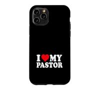 Custodia per iPhone 11 Pro Divertente pastore predicatore ministero cristiano Amo il mio pastore