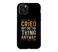 Custodia per iPhone 11 Pro Divertente pianto ma ha fatto la cosa comunque carino lacrime dicendo citazione
