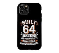 Custodia per iPhone 11 Pro Divertente regalo per il 64° compleanno per uomini e donne costruito 64 anni fa