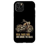 Custodia per iPhone 11 Pro Divertente regalo per papà motociclista "Ignore The Rules"