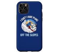Custodia per iPhone 11 Pro Divertente sci sulla neve polverosa Non posso avere piani fuori dalle piste