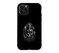 Custodia per iPhone 11 Pro Divina Parvati Dea Indù Shakti Leone Lotus Templi