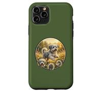 Custodia per iPhone 11 Pro dolce cane bolonka divertente in natura ai margini della foresta