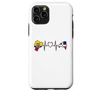 Custodia per iPhone 11 Pro Dominican Ecuadorian Heartbeat Ecuador Flag Heritage