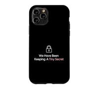 Custodia per iPhone 11 Pro Donna incinta che tiene un piccolo annuncio segreto