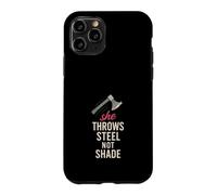 Custodia per iPhone 11 Pro Donne Axe Throwing Gift I Stick Axes Competitive League