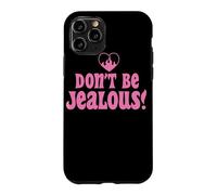 Custodia per iPhone 11 Pro Don't Be Jealous Retro Pink Citazione Grafica