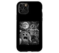 Custodia per iPhone 11 Pro Donut Dad Funny Vintage Horror Graphic Uomo Luna Man Selfie