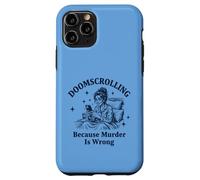 Custodia per iPhone 11 Pro Doomscrolling perché l'omicidio è sbagliato sarcastico
