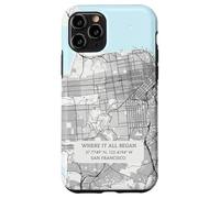 Custodia per iPhone 11 Pro Dove tutto è iniziato - Mappa della città di San Francisco