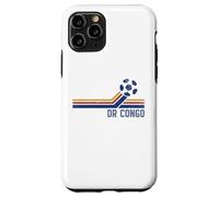 Custodia per iPhone 11 Pro DR Congo Soccer 2026 Tifosi Congolesi Retro Vintage