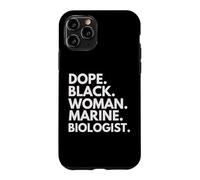 Custodia per iPhone 11 Pro Droga Donna Nera Biologo Marino Afroamericano Graduat3