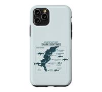 Custodia per iPhone 11 Pro East Coast Shark Sightings Cool Map
