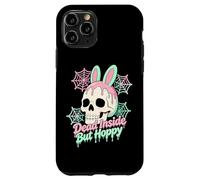Custodia per iPhone 11 Pro Easter Dead Inside ma Hoppy Skull Bunny Pastel Goth