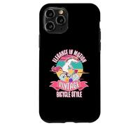 Custodia per iPhone 11 Pro Elegance Motion - Bicicletta vintage con unicorno sulla bicicletta