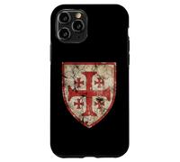 Custodia per iPhone 11 Pro Emblema della croce di Gerusalemme dei Cavalieri Templari