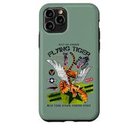 Custodia per iPhone 11 Pro Enjoy Cool Funny Tiger Flying Cartoon, Wild Tiger Graphic
