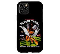 Custodia per iPhone 11 Pro Enjoy Cool Funny Tiger Flying Cartoon, Wild Tiger Graphic