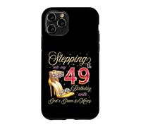 Custodia per iPhone 11 Pro Entrando nel mio 49° compleanno con la grazia di Dio & Misericordia