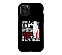 Custodia per iPhone 11 Pro Essere papà è una scelta Essere un papà dell"esercito è un privilegio negli Stati Uniti