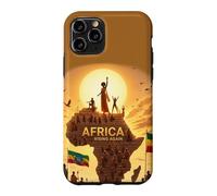 Custodia per iPhone 11 Pro Ethiopian Flag Rasta Africa Rising again from Ethiopia