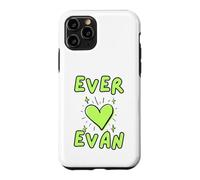 Custodia per iPhone 11 Pro Ever Loves Evan Green Heart and Stars