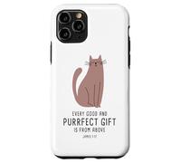 Custodia per iPhone 11 Pro Every Good & Purrfect (Gift) is From Above - James 1:17 Cat