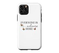 Custodia per iPhone 11 Pro Everyone is Welcome Here Pride Sign Lesbian Butterfly Pride