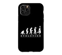 Custodia per iPhone 11 Pro Evoluzione del basket con l'uomo divertente evoluzione umana